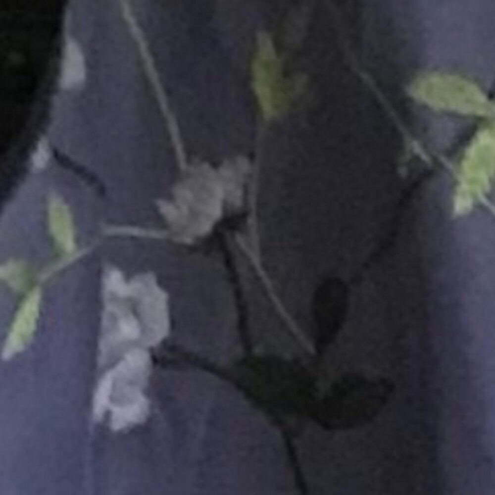 SILK CLUB COLLECTION: BLUE EMBROIDERED SILK DRESS SIZE 10 - Picture 2 of 2